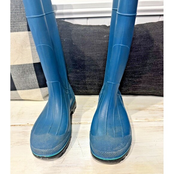 Northerner Rubber Rain Mud Boots Mens Size 7 Blue | Made in USA VGC - Picture 5 of 8